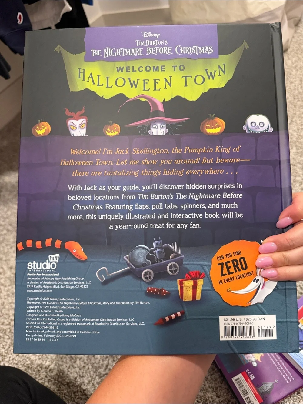 Disney The Nightmare Before Christmas Kids' 3 Piece Book Set